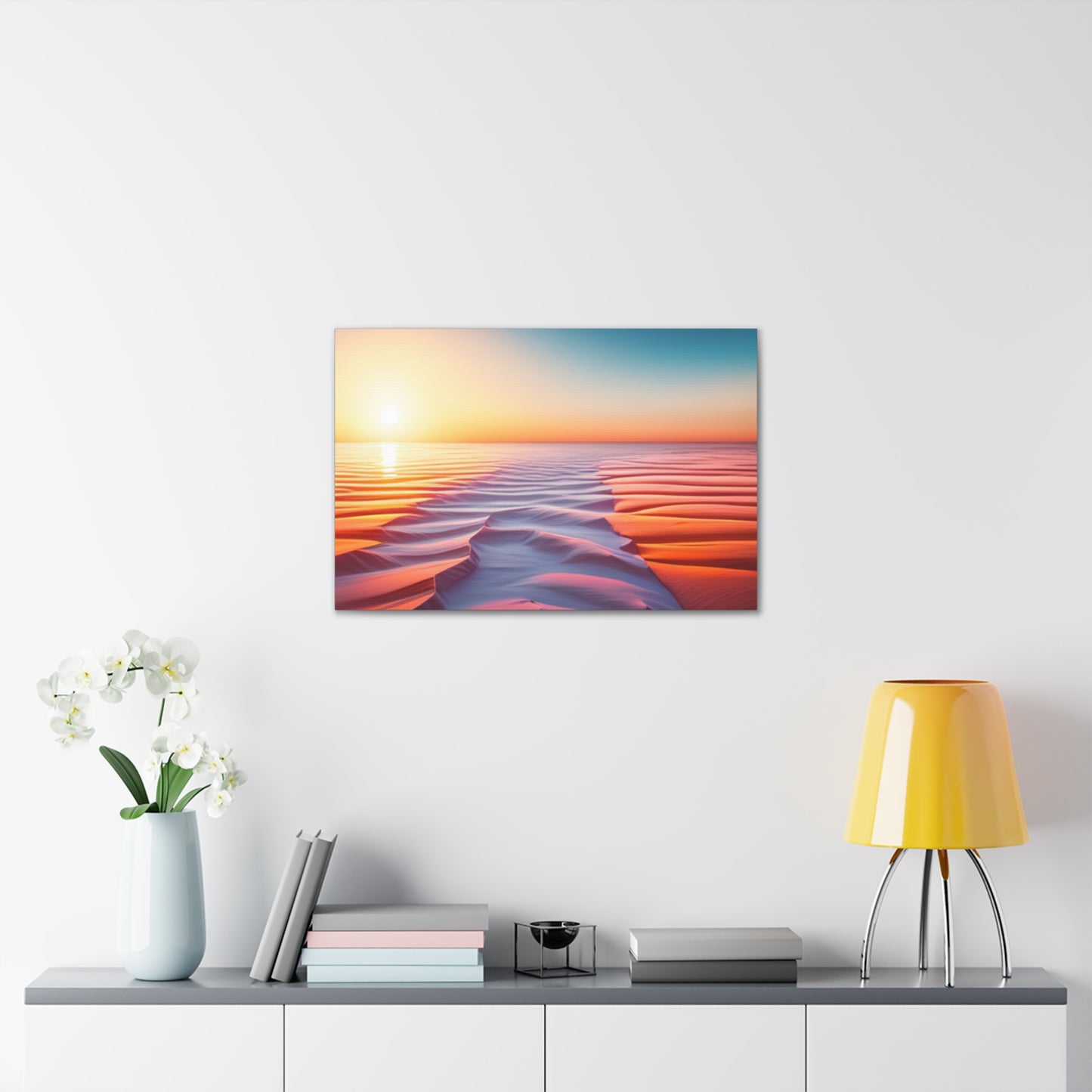 desert sunrise boho chic wall art piece