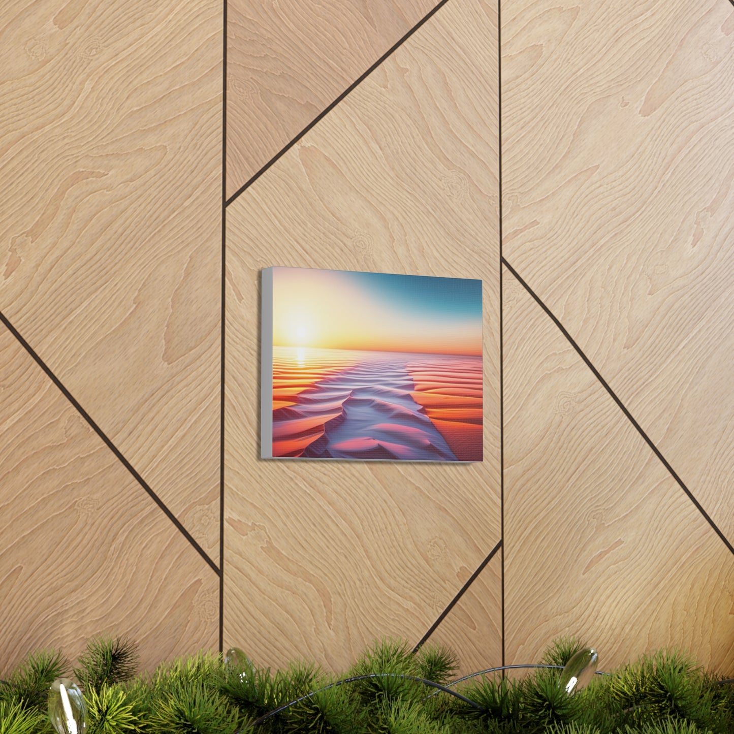 desert sunrise boho chic wall art piece