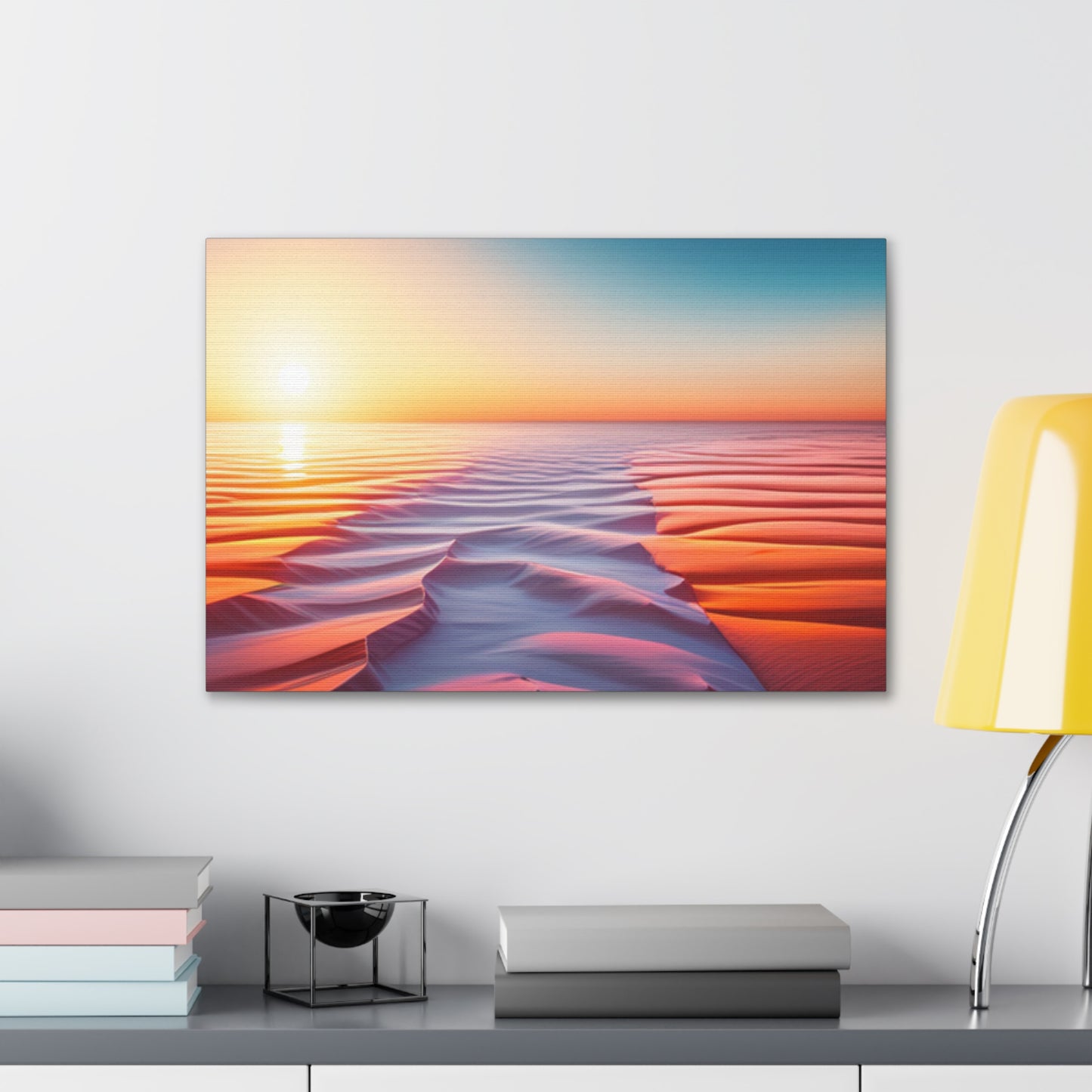 desert sunrise boho chic wall art piece