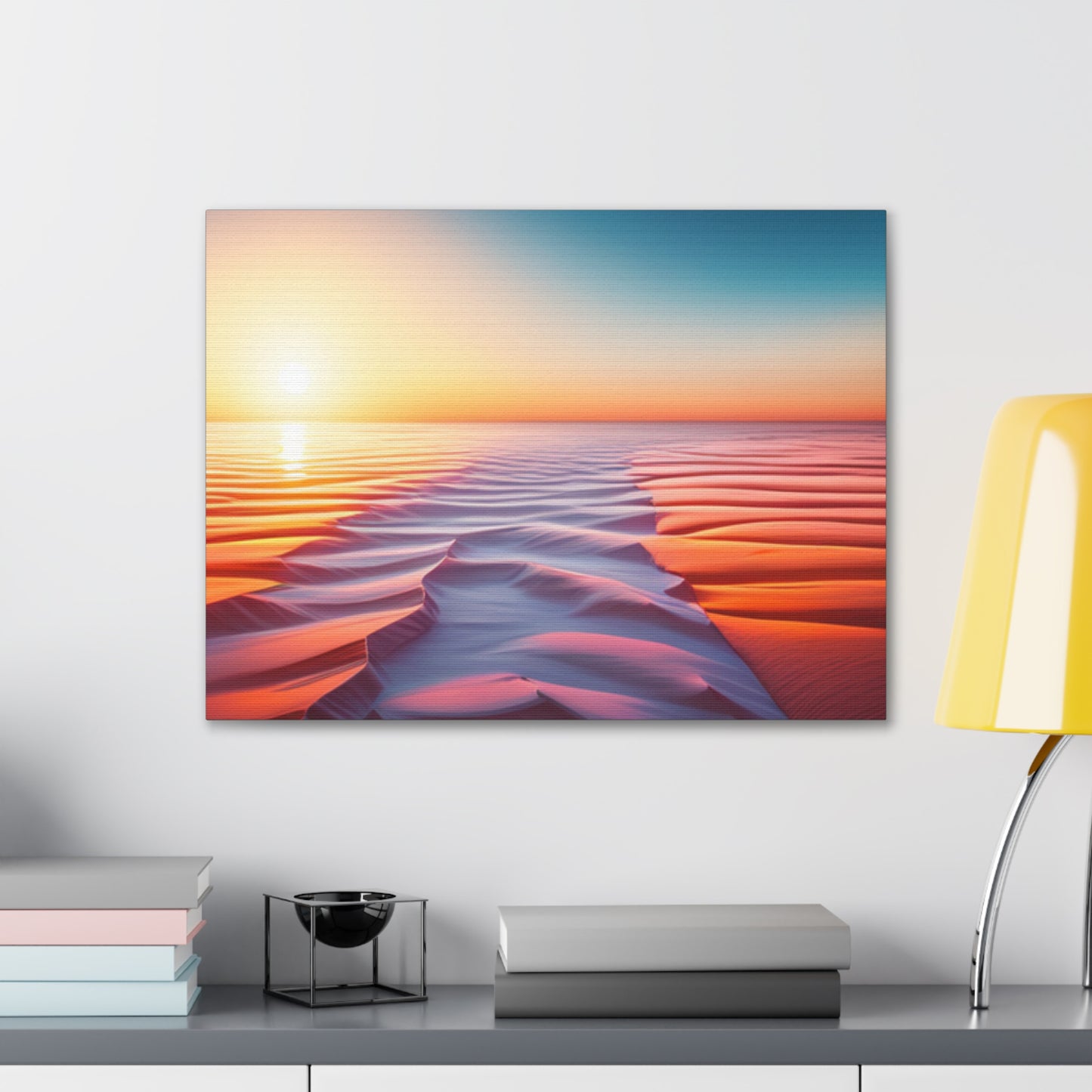 desert sunrise boho chic wall art piece