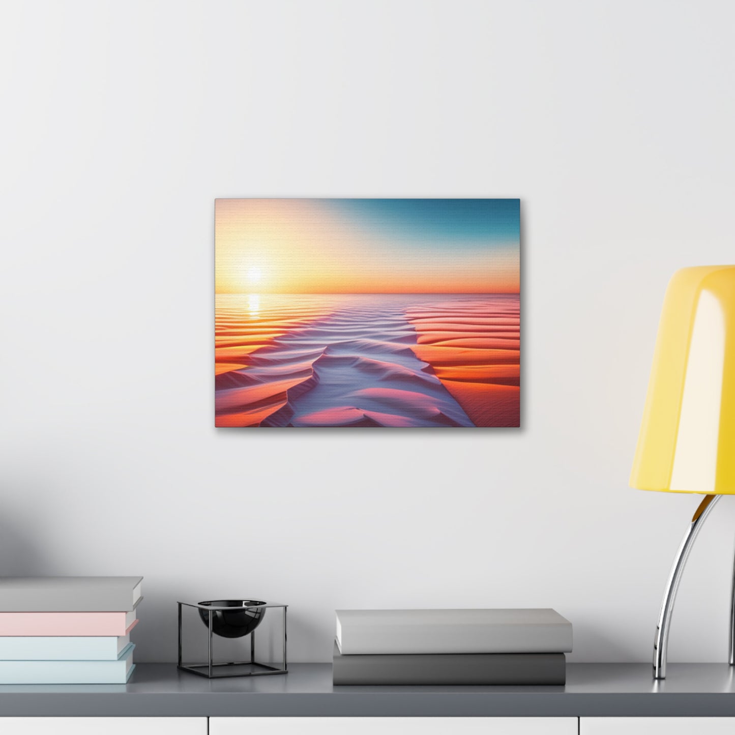 desert sunrise boho chic wall art piece