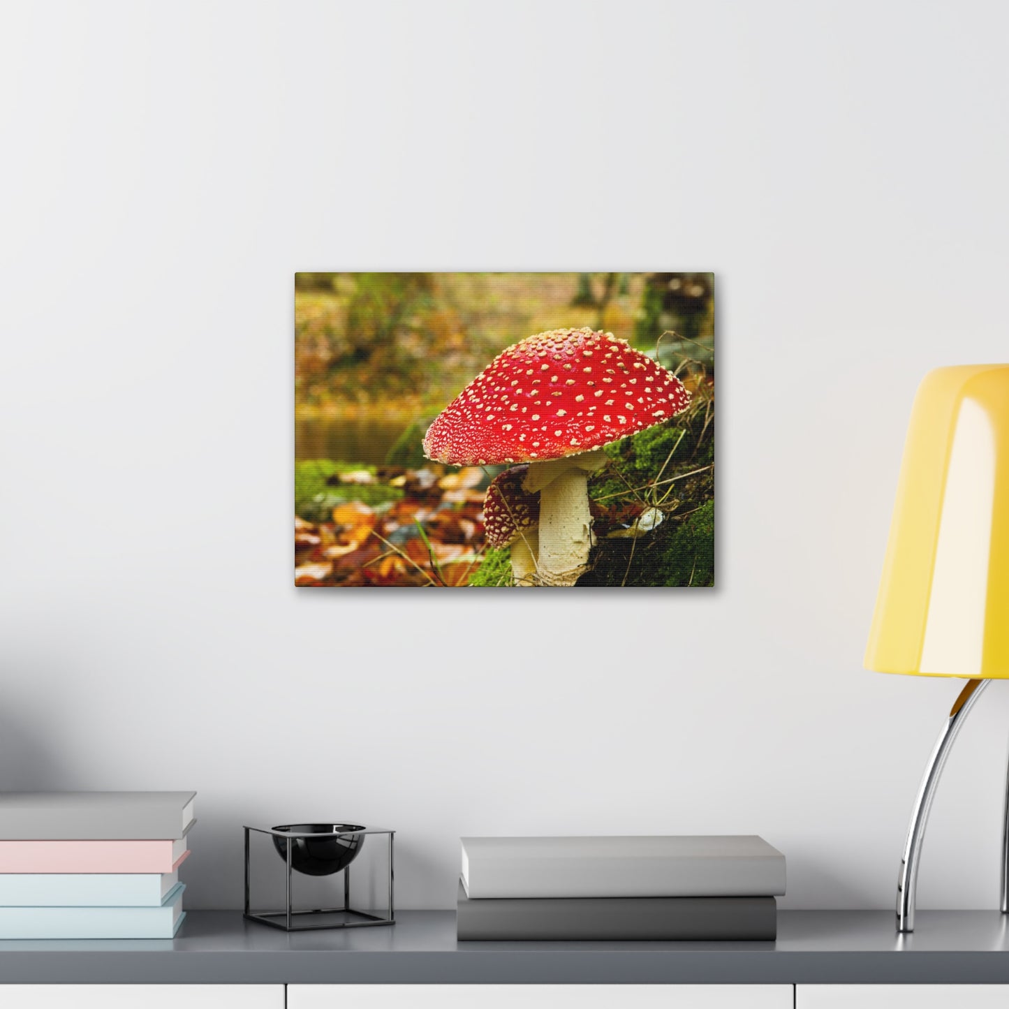 Mushroom wall art decor canvas