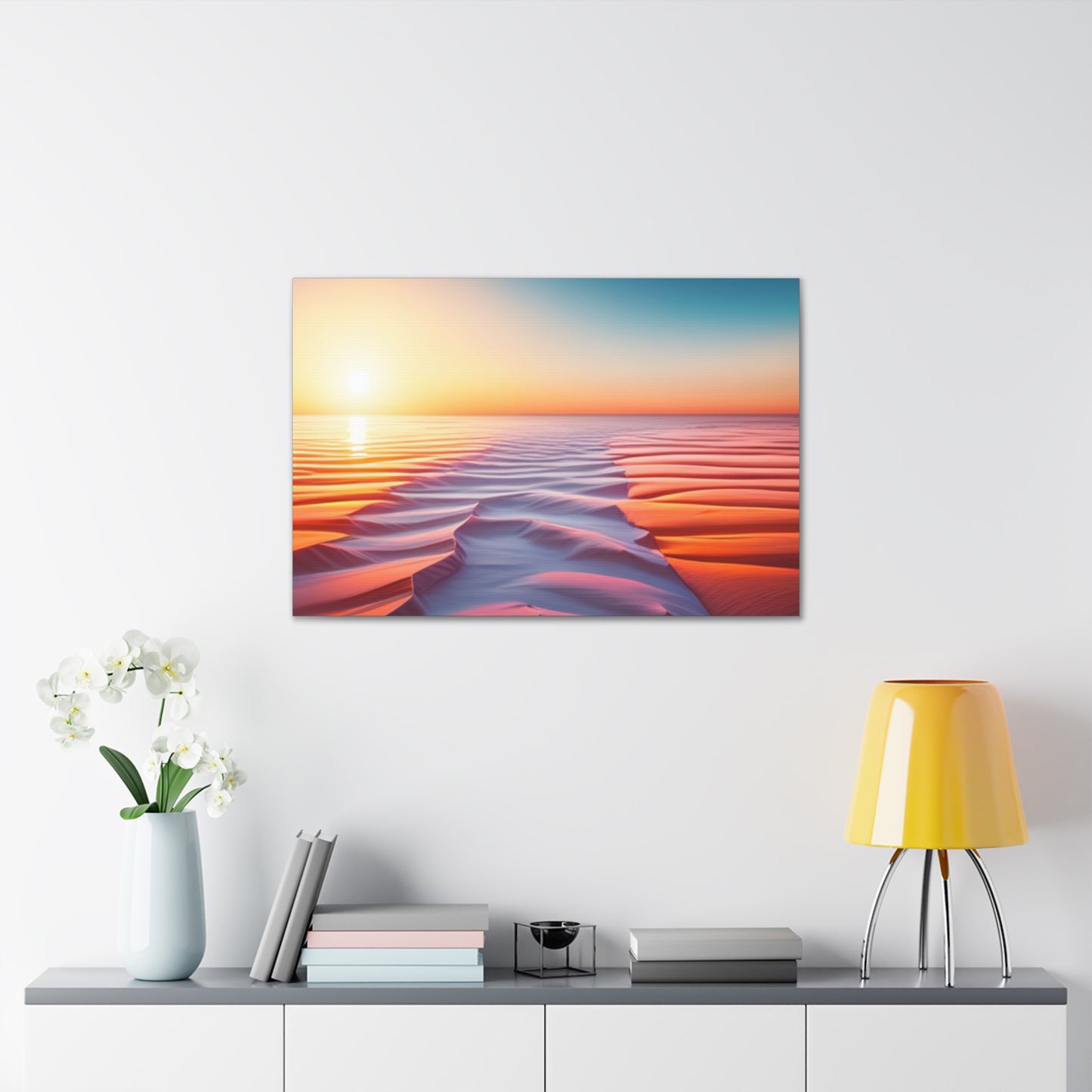 desert sunrise boho chic wall art piece