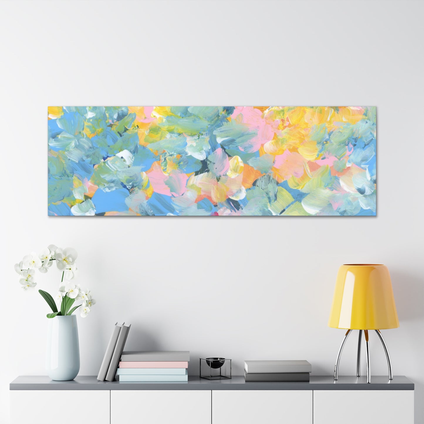 Paint splotches canvas art for wall decor