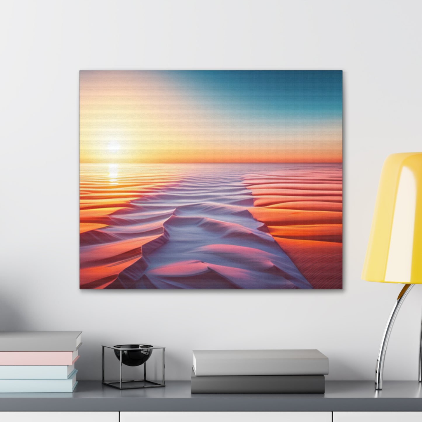 desert sunrise boho chic wall art piece