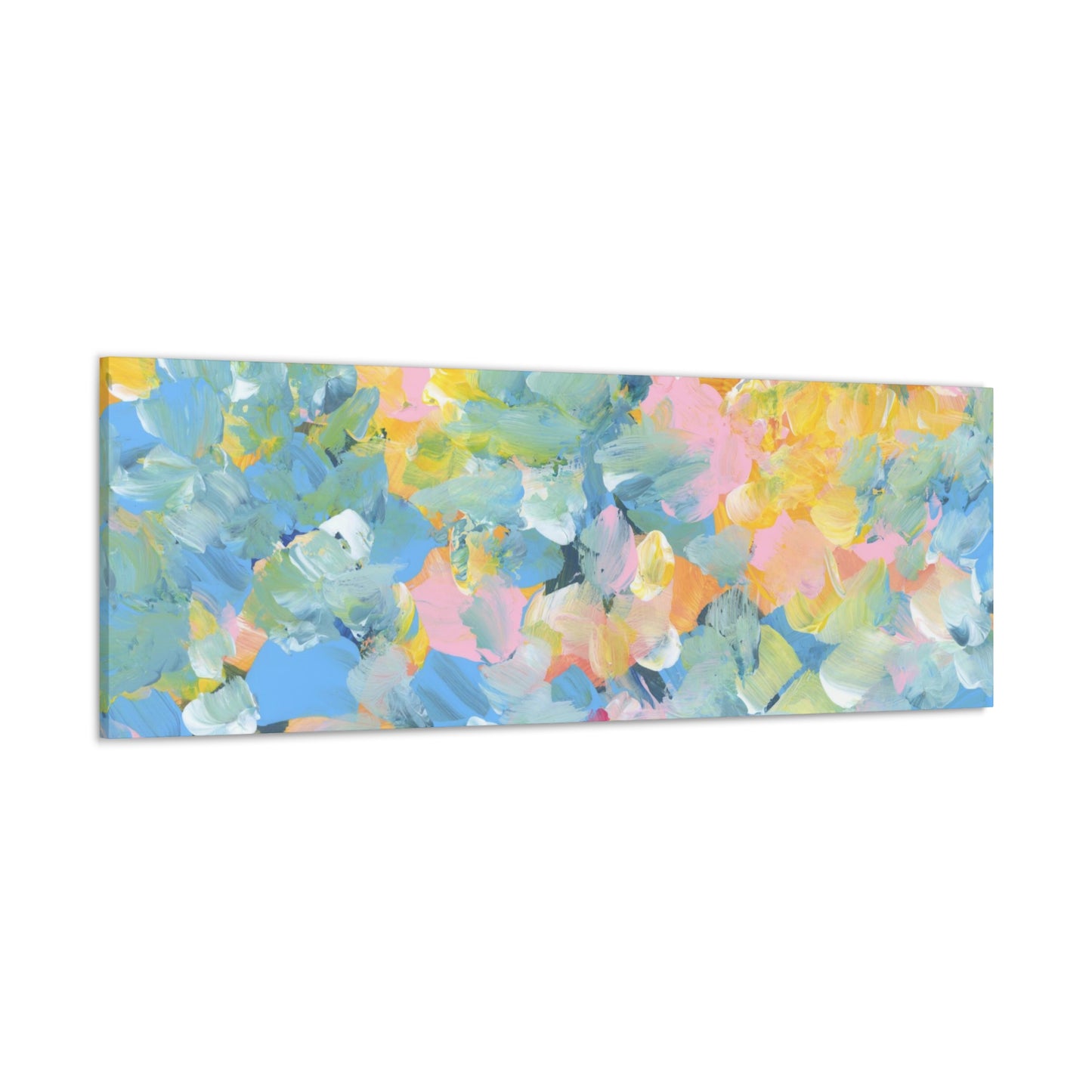 Paint splotches canvas art for wall decor