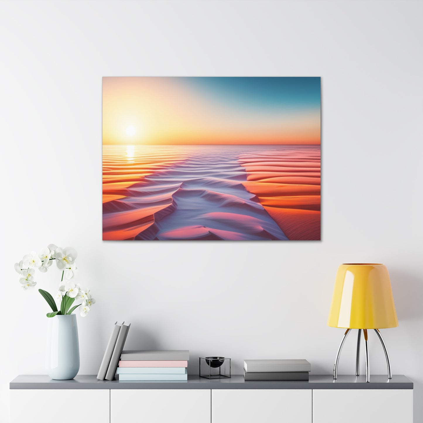 desert sunrise boho chic wall art piece