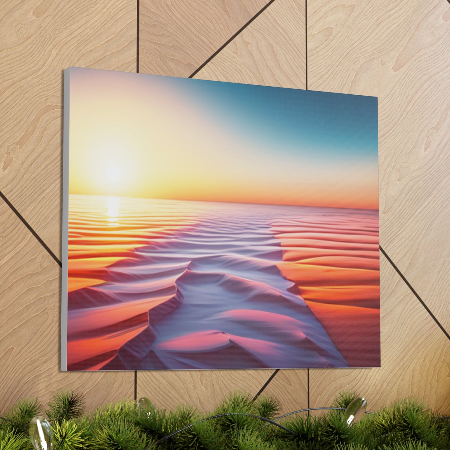 desert sunrise boho chic wall art piece