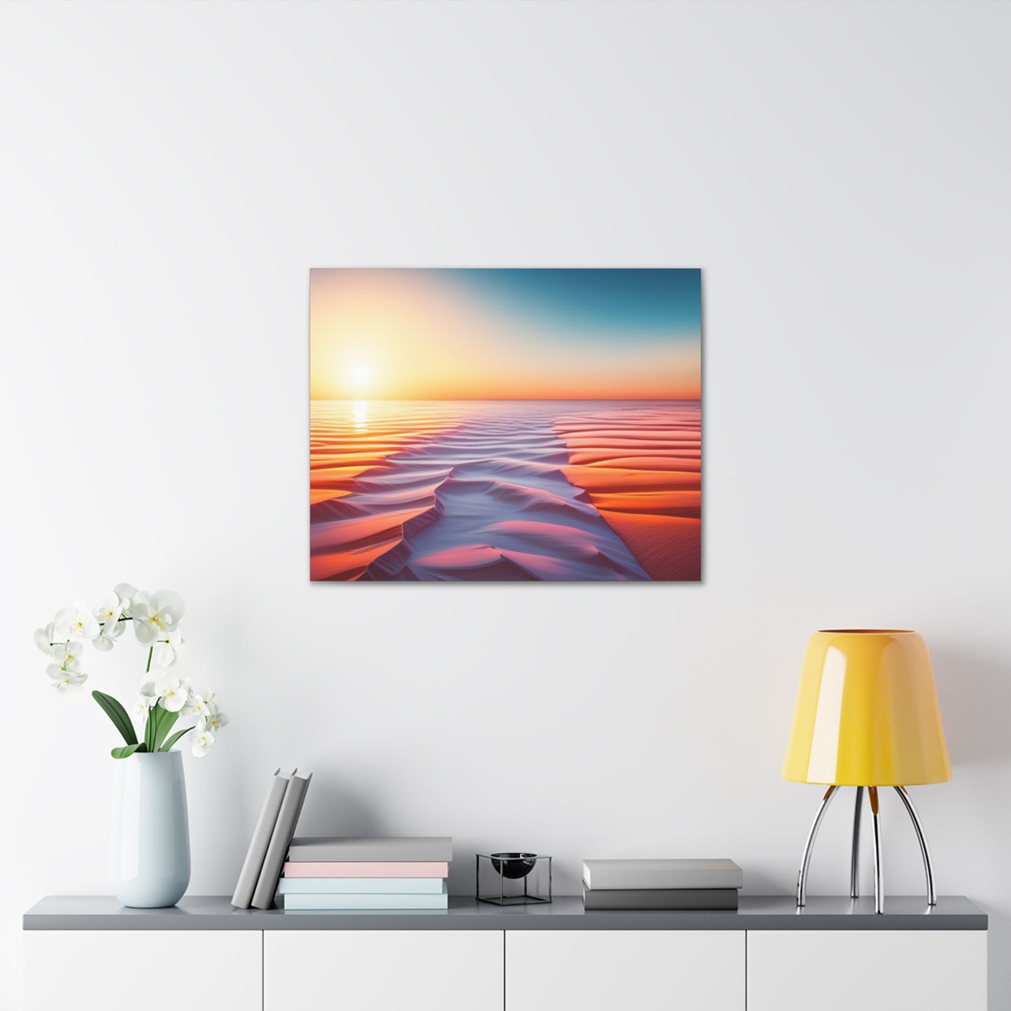 desert sunrise boho chic wall art piece