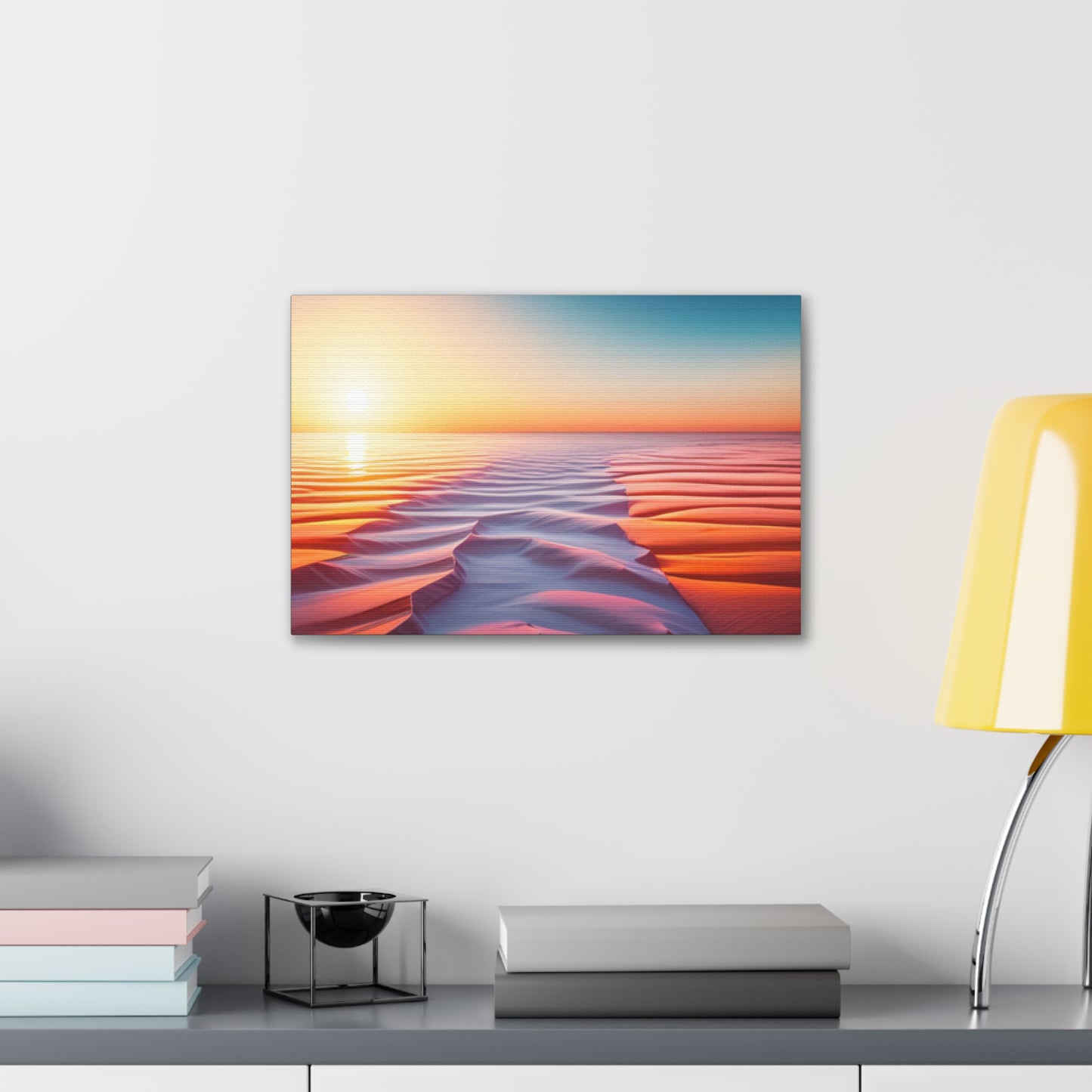 desert sunrise boho chic wall art piece